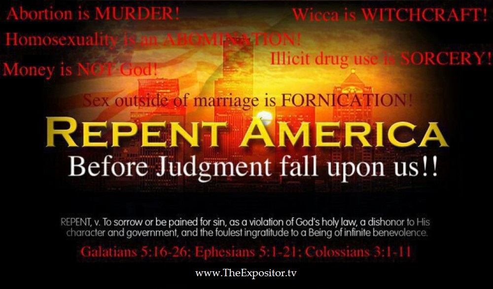 Repent America judgement is coming